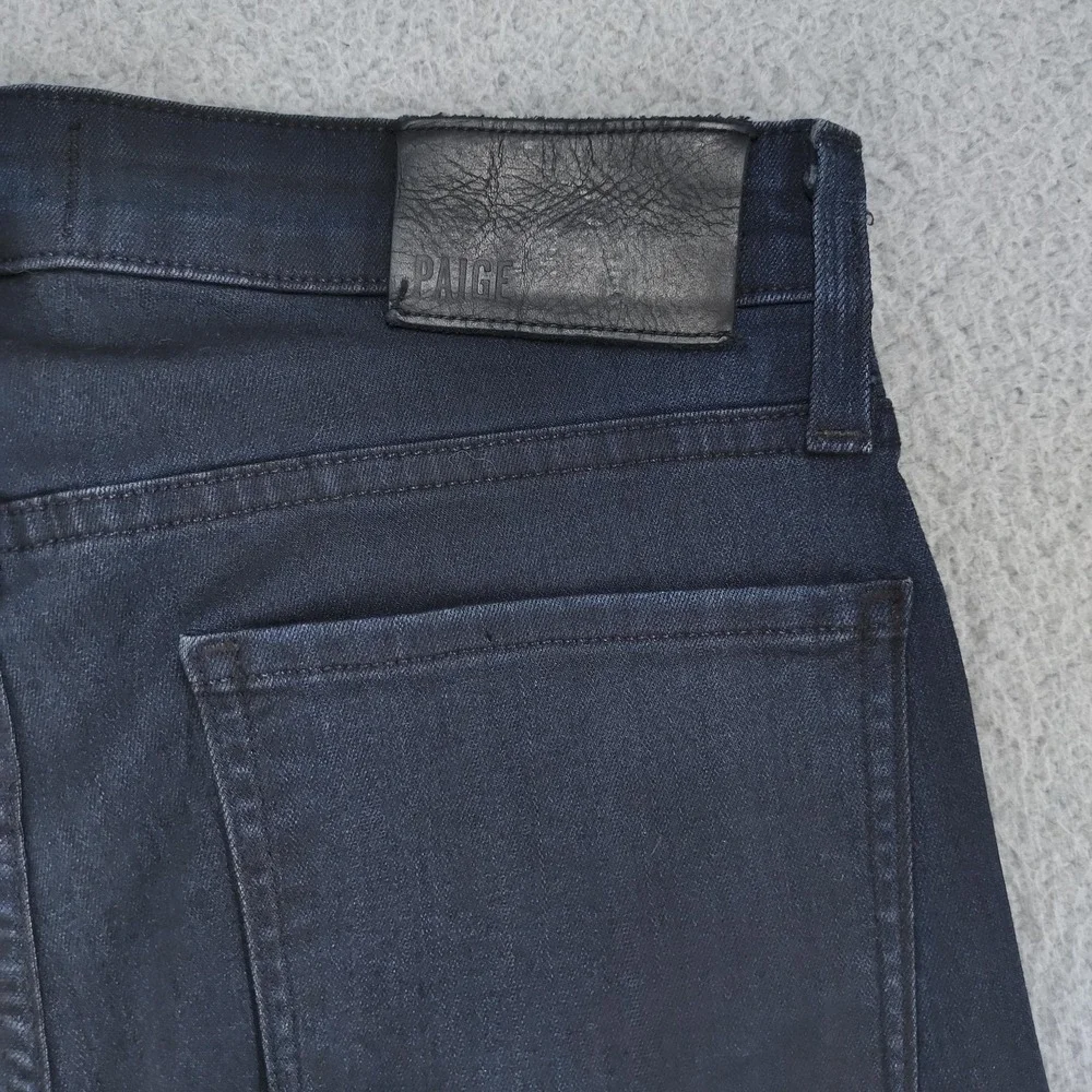 Paige Jeans Mens 28 x 32 Blue Croft Rowan Coated Slim Fit Stretch Denim Made USA